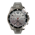 Pedre Men's Chronograph Bracelet Watch W/ Silver Dial